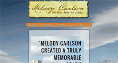 Desktop Screenshot of melodycarlson.com